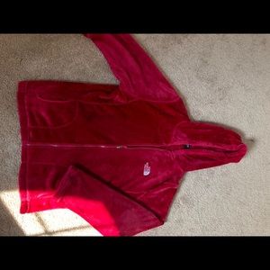 North Face pink fleece full zip